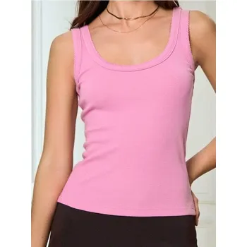 Sinsay - Bavlněný top - růžová - 658EU-30X - 658EU-30X-XS