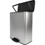 Odpadkový koš Curver do kuchyně koupelny velký s pedálem 65L šedý stříbrný