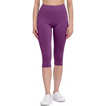 Dámské legíny Bellivalini Dámské 3/4 legíny z viskózy BLV50-148 Fialové S