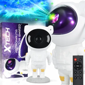 Dětské svítidlo PROJEKTOR NOČNÍ OBLOHY ASTRONAUT NOČNÍ LAMPA PROJEKTOR 4. GENERACE 2024 + DÁLKOVÉ OVLÁDÁNÍ