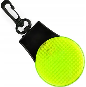 Přívěsek Na Klíče odrazka pulzující LED žlutá 3 režimy