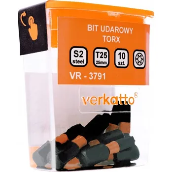 Bit TORX T27 rázový bit 25 mm, sada 10 KUSŮ