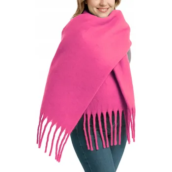 EModne šála černá 260 cm - unisex