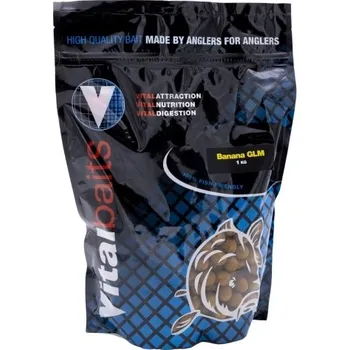 Boilies Boilies Vitalbaits Banana GLM 1kg - 14 mm