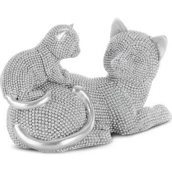 DEKORAČNÍ FIGURKA ELDO 19X9X12 CM STŘÍBRNÁ