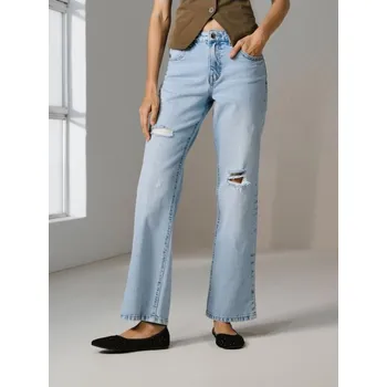 Sinsay - Rovné džíny - modrá - 826DB-50J - 826DB-50J-36