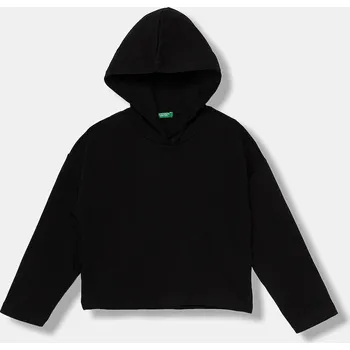 Chlapecká mikina Dětská bavlněná mikina United Colors of Benetton 3NBMC2053.G.seasonal černá 99X, vel. 120