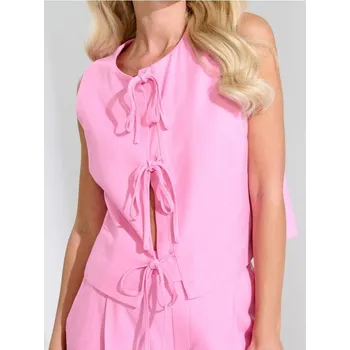 Dámská móda Sinsay - Vesta - růžová - QI902-30X - QI902-30X-XXS