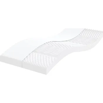 Matrace vidaXL Pěnová matrace bílá 90 x 210 cm 7 zón tvrdost 20 ILD