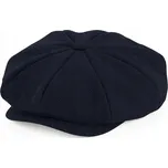 Beechfield pánská/dámská plátěná čepice (kaszkiet) modrá, velikost S/M
