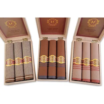 Látkový kapesník Pánský kapesník / dárková kazeta, velké, Mix2 náhodný mix barev a vzorů tmavá