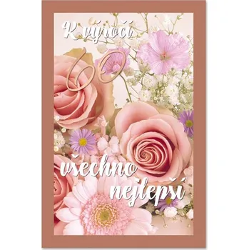 Ditipo Blahopřání - K VÝROČÍ 60tiny (růžové) 6890598