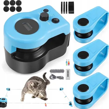 Hračka pro kočku HRAČKA PRO KOČKY INTERAKTIVNÍ TRÉNINK DÁLKOVÉ OVLÁDÁNÍ RUČNÍ/AUTOMATICKÉ