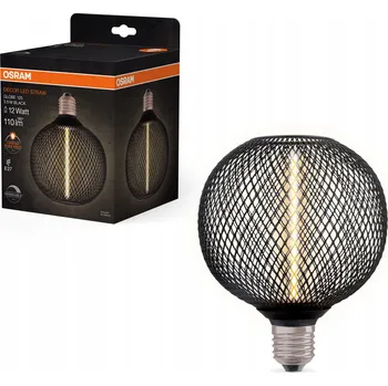 Žárovka Ledvance LED stropní světlo E27 BLACK GLOBE, laditelná teplá bílá