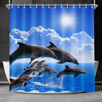 Sprchový závěs Textilní sprchový Závěs Lerores 180 x 200 cm