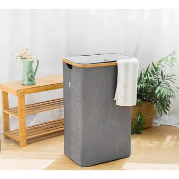 Koš na prádlo Koš na prádlo XXL, textilní, šedý 100 L