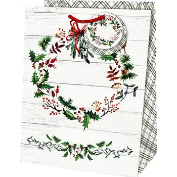 Dárková taška Alvarak Dárková taška TJ - ADVENTNÍ VĚNEC - 33x13,7x44,5 cm 7930031