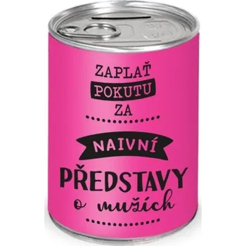 Pokladnička Nekupto Humorná pokladnička - NAIVNÍ PŘEDSTAVY O MUŽÍCH 7630015