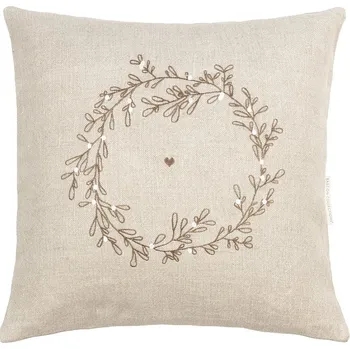 Polštář Bastion Collections Polštář 50x50cm, Naturel, Misteltoe (jmelí) b340175