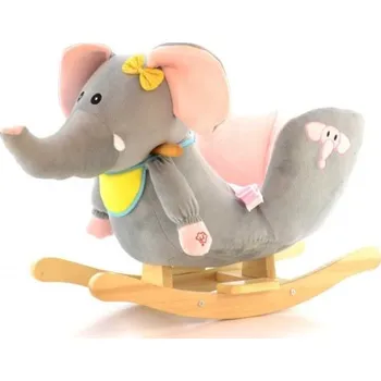Hračka Houpací Slon s melodii - šedý, Euro Baby