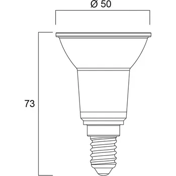 Lampička Sylvania LED žárovka RETRO, PAR16, E14, 3,6 W, 840, 345 lm, 36°
