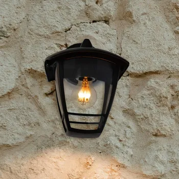 Venkovní osvětlení SEGULA Venkovní nástěnné svítidlo Antique down, černé, hliník, E27 černá 1 x 40 W