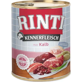 Krmivo pro psa Konzerva Rinti Kennerfleisch Adult tele 800g-KARTON