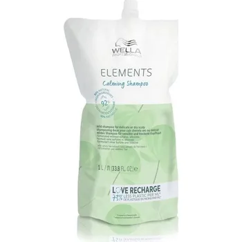 Šampon Wella Professionals Elements Calming zklidňující šampon na suchou pokožku hlavy 1000ml, náplň