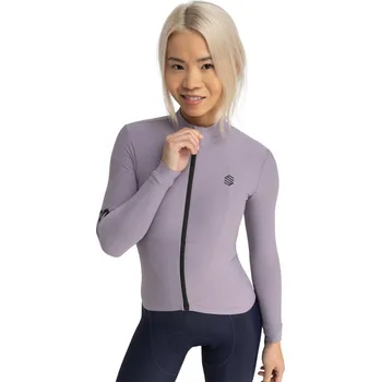 Pánské tričko SIROKO Teplý dámský cyklistický dres s dlouhým rukávem M7 Vivione Levandulová 2XS MODRÁ