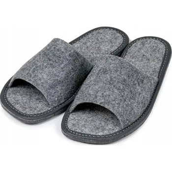 Dámské pantofle Filcové dámské pantofle, domácí pantofle šedé sandále pro hosty, velikost 36