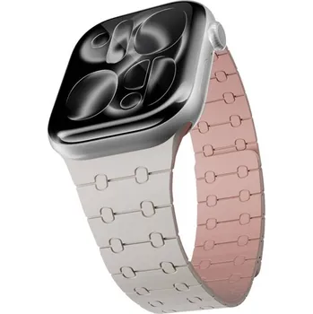 Epico Magnetic+ Silicone na Apple Watch SE (40mm)/Series 1-9 (38/40/41mm) 10-11 (42mm) (63318103600001) bílý