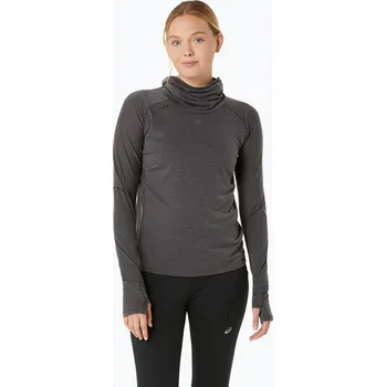Dámské oblečení Dámská běžecká mikina ASICS Metarun Winter LS Hoodie performance black