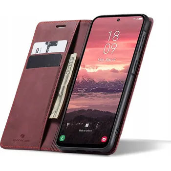 Pouzdro na mobilní telefon Flipové pouzdro Spacecase pro Samsung Galaxy A36 červené