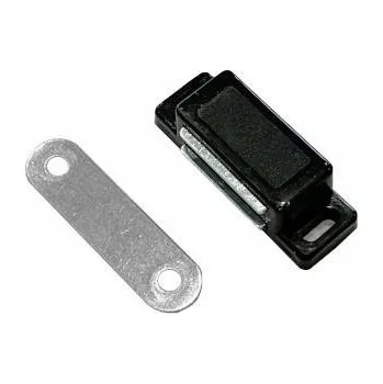 Nábytkové kování MAGNETICKÝ ZÁMEK MAGNET NA NÁBYTEK 45X15X14MM 14.191 ČERNÝ AMIX