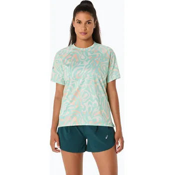 Dámské běžecké tričko ASICS Road Lite-Show oasis green/multi colour