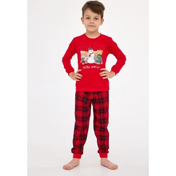 Chlapecké vánoční pyžamo Cornette 593/171 Winter vel. 98/104 červené