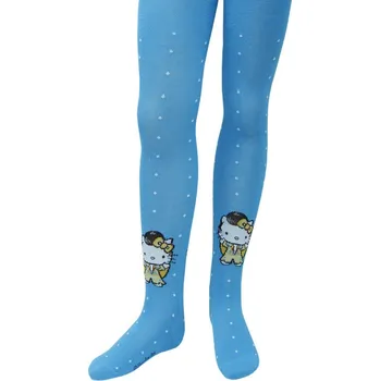 Dětská móda Hello Kitty Modré punčocháče Velikost: 134