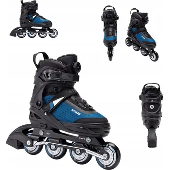 Kolečkové brusle Dětské Kolečkové Brusle ATTABO Stormglider modré L 39-42 Hliníkový rám