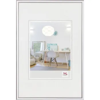 Digitální fotorámeček walther+ design KV015S vyměnitelný fotorámeček Formát papíru: 10 x 15 cm stříbrná