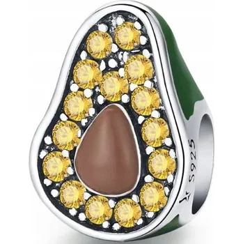 Přívěsek Stříbrný přívěsek Avocado se zirkony, Avokádo, Stříbro 925