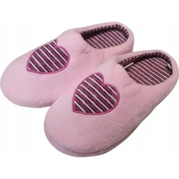 Dámské pantofle Papuče Papuče šedé se srdíčkem, velikost 35