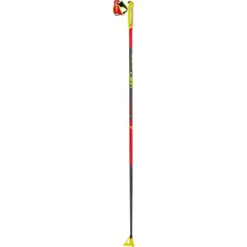 Běžecké lyžování Leki HRC Junior dětské běžecké hole bright red/black/neon yellow 145 cm