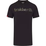 Trakker Tričko CR Logo T-shirt Black Camo - XXXL