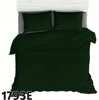 Povlečení Povlak na peřinu 180x200 lahvově zelený jednobarevný