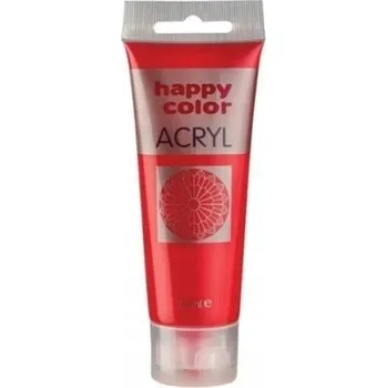 Vodová barva HAPPY COLOR AKRYLOVÁ BARVA 75 ML ČERVENÁ