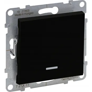 vypínač Vypínač jednoduchý Klasik, Pod omítku Legrand černý 721411