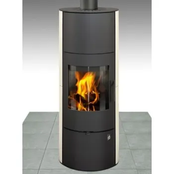 Krbová kamna Romotop Evora H keramika silver 54505