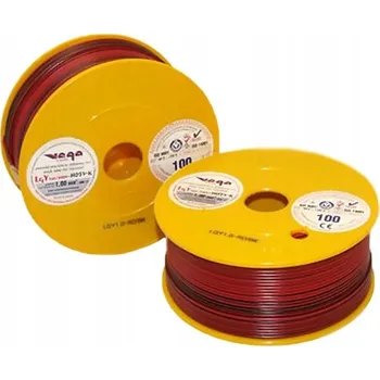 elektrický kabel Kabel LGY/H05V-K 1,00 mm2 100 m Červeno-Černý (Červeno-Černý)