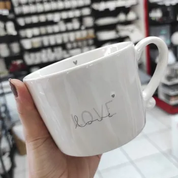 Bastion Collections Hrnek DOUBLE LOVE in grey, 300ml b320163