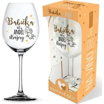 Sklenice Nekupto DC7 Sklenka na víno PRO BABIČKU d010047
